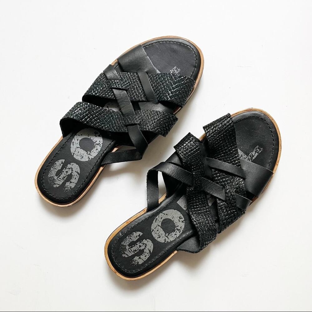 SOREL Ella Slide Sandals Black